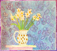 Thecla Renders, Sweet Daffodils, 300 euro, Gemengde techniek, 32x36 cm