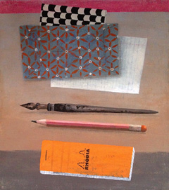 Marion de Man, Pen en Papier, Acryl op doek, 40x45 cm, €.675,-