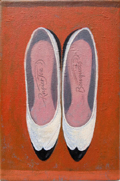 Marion de Man, Vintage Schoentjes, Olieverf op doek, 30x20 cm, €.295,-