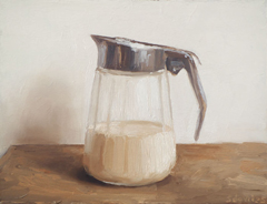 Serge de Vries, Melkkannetje, 325 euro, Olieverf op paneel zonder lijst, 13x17 cm