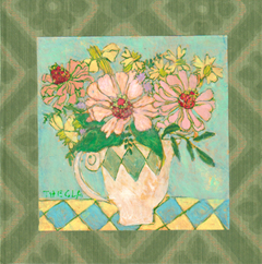 Thecla Renders, Precious thing, 250 euro, Gemengde techniek op hout zonder lijst, 21x21 cm