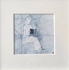 Edith Brouwer, Moment voor jezelf, 65 euro, Tetra ets in lijst, 16x16 cm