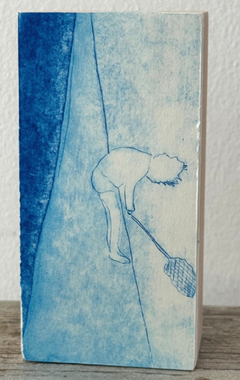Edith Brouwer, Cipres 2, 85 euro, Ets op blok zonder ljist, 10x5x3,5 cm