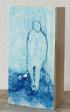 Edith Brouwer, Cipres 6, 85 euro, Ets op blok zonder ljist, 10x5x3,5 cm