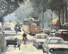 Niels de Groot, Beethovenstraat, 750 euro, Olieverf op doek in baklijst, 40x50 cm