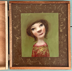 Koos ten Kate, Sybil, 395 euro, Olieverf op paneel in kistje, 19x21 cm