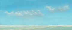 Marcel van Pinxteren, Zee 1, 125 euro, Olieverf op paneel zonder lijst, 19x8x1 cm