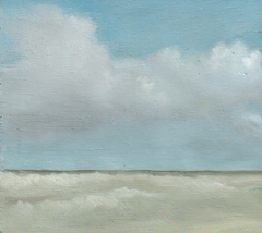 Marcel van Pinxteren, Zee i, 125 euro, Olieverf op paneel zonder lijst, 14x16x0,5 cm