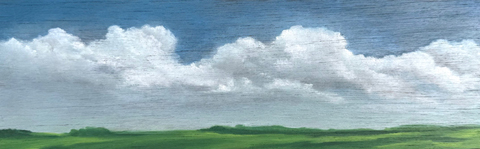 Marcel van Pinxteren, M5, 200 euro, Olieverf op hout zonder lijst, 11x34 cm