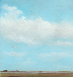 Marcel van Pinxteren, Daarergens, 175 euro, Olieverf op paneel zonder lijst, 15x16 cm