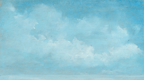 Marcel van Pinxteren, Wolk en zee 5, 175 euro, Olieverf op paneel zonder lijst, 22x12 cm