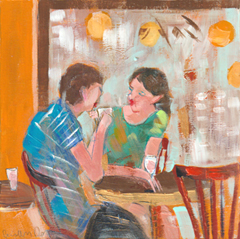 Lourdes Ral, A Feeling, 180 euro, Acrylic on wood no frame, 20x20x2 cm