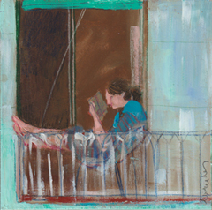 Lourdes Ral, My Neighbours, 200 euro, Acrylic on wood no frame, 20x20x3,5 cm