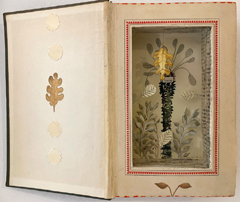 Tamar Rubinstein, Boom met eikenblad, 165 euro, Gemengde techniek in boek, 21x26 cm