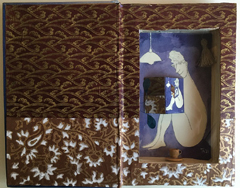 Tamar Rubinstein, Lezende vrouw, 165 euro, Gemengde techniek in boek, 21x26 cm
