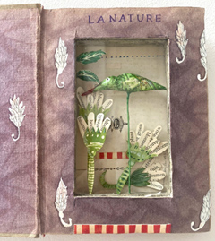 Tamar Rubinstein, La Nature, 170 euro, Gemengde techniek in oud boek, 16x24 cm