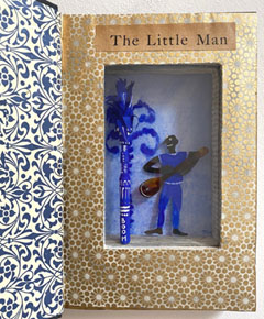 Tamar Rubinstein, Little man 2, 185 euro, Gemengde techniek in oud boek, 30x23x4 cm