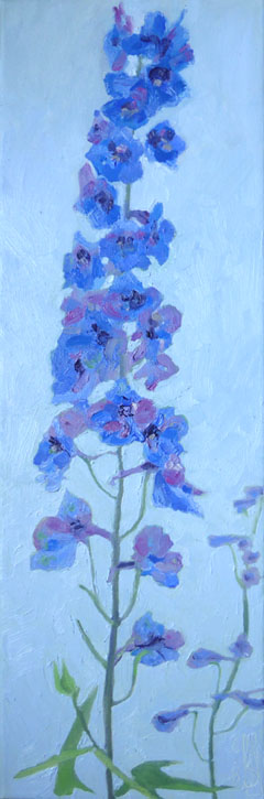 Anne Jitske Salverda, Tweede bloei, 350 euro, Olieverf op doek zonder lijst, 60x20 cm