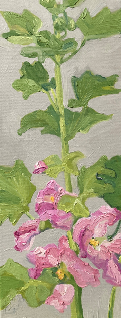 Anne Jitske Salverda, Beschutte tuin, 395 euro, Olieverf op doekl zonder lijst, 50x20 cm