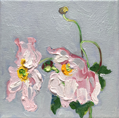 Anne Jitske Salverda, Heerlijke nazomer, 145 euro, Olieverf op doek zonder lijst, 15x15 cm
