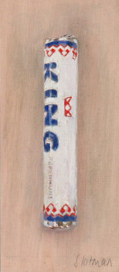 Gea Slotman, King Pepermunt, 110 euro, Acryl op paneel zonder ljist, 17x8x2 cm