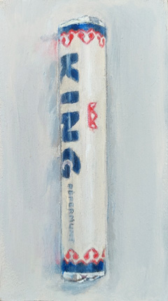 Gea Slotman, King Pepermunt, 115 euro, Acryl op paneel zonder lijst, 14x8 cm