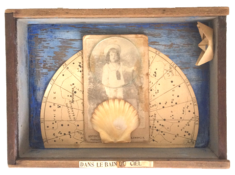 Antje Weber, Dans le Bain, Gemengde techniek in doosje, 14x19x4 cm, €.110,-
