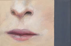 Antje Weber, Kiss from Violette, Acryl op doek, 24x16 cm, €.110,-
