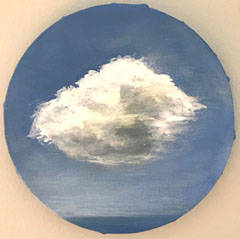 Antje Weber, Little Cloud, 90 euro, Acryl op doek, 20 cm