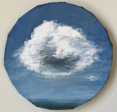 Antje Weber, small cloud, 110 euro, Mixed technique on canvas without frame, 20 cm