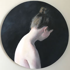 Antje Weber, Maria, 320 euro, Acryl op doek met bladgoud, 40 cm