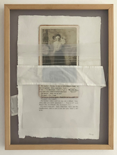 Antje Weber, Blind folded, 150 euro, Mixed Media on paper in frame, 34x26 cm