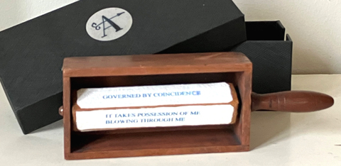 Antje Weber, Poem Wheel, 70 euro, Vintage pencil sharpener, 17x6x4 cm