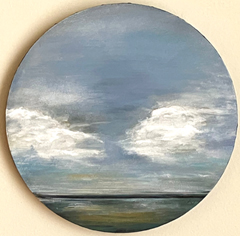 Antje Weber, Seascape, 150 euro, Acryl op doek, 30 cm