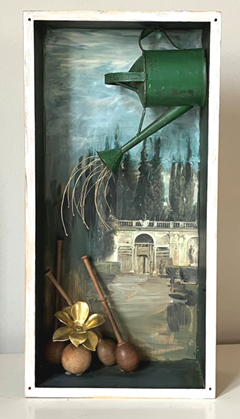 Antje Weber, Water your garden, 150 euro, Mixed media met kpoer elementen, 