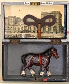 Antje Weber, Just keep going, 120 euro, Mixed Media in box, 17x14x5 cm