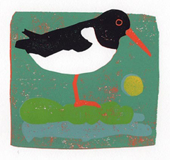 Yvonne Zomerdijk, Bovenop, 75 euro, Linodruk in lijst, 20x20 cm